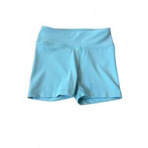 Athleta Girl "Chit Chat" Compression Shorties Turquoise‎ Girls Size S (7-8)